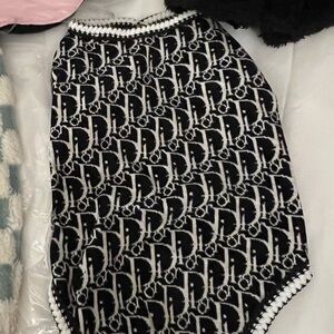 Stylish Black and White Dog Shirt
